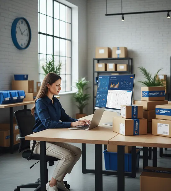 E-commerce specialist managing customer orders