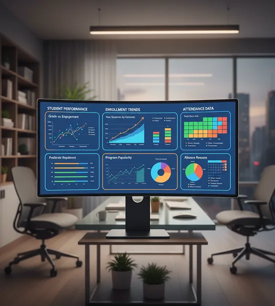 Education performance and enrollment analytics dashboard