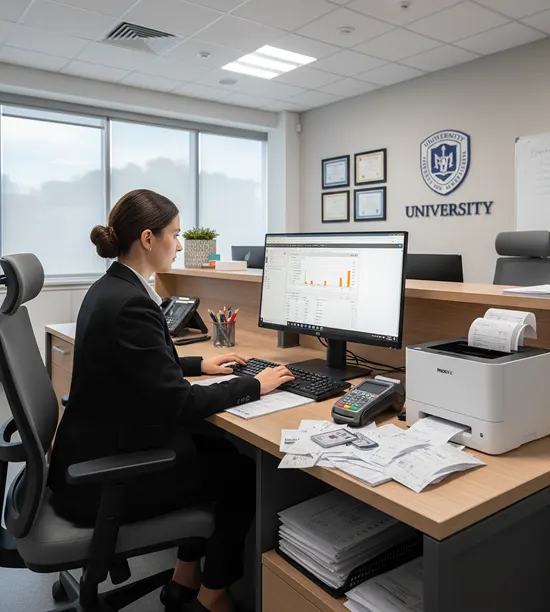 Education finance team managing institutional fees