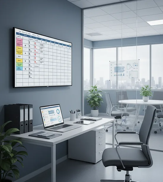 Healthcare administration team workspace