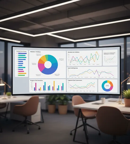 Non-profit financial analytics and budgeting dashboard