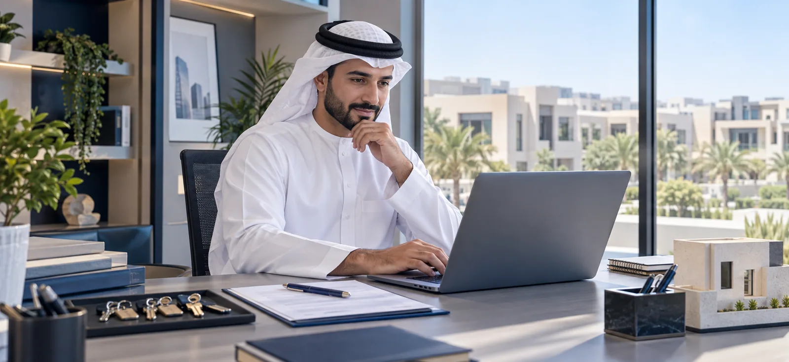 Property professional managing local real estate compliance